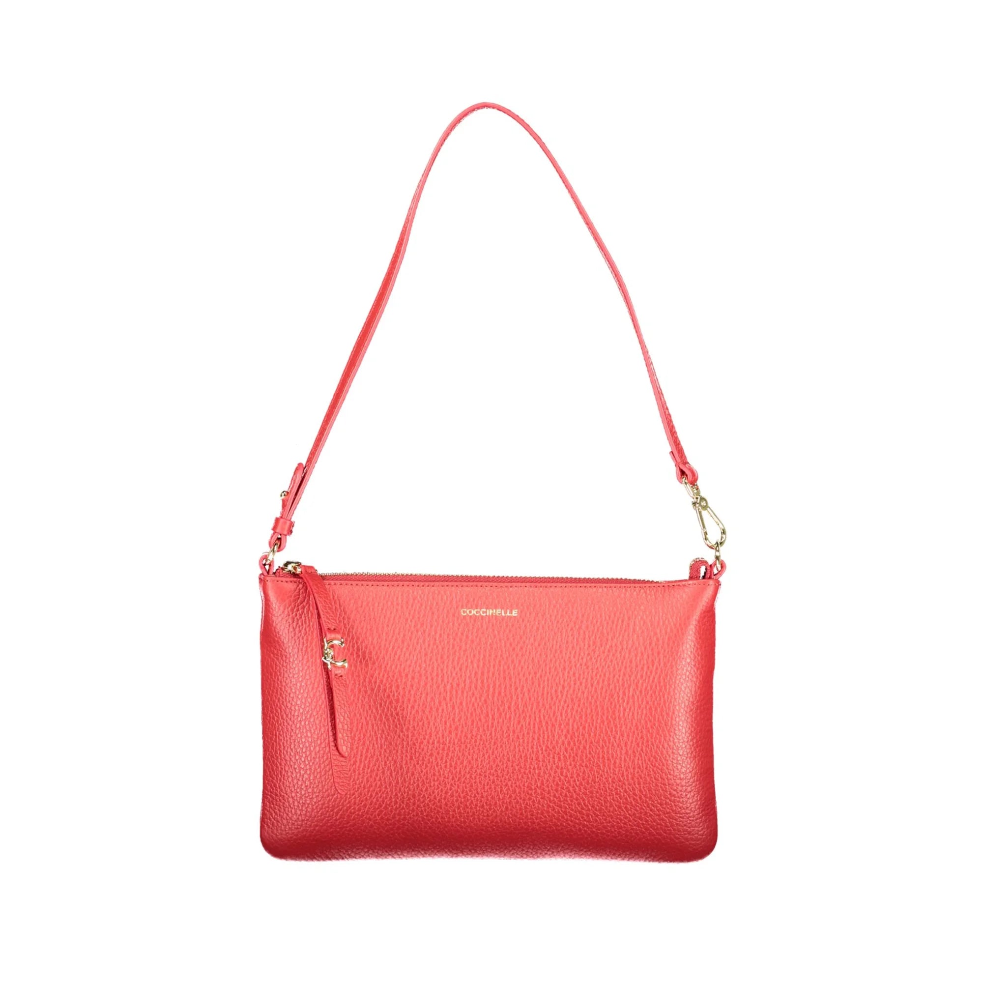 Coccinelle Borsa a Spalla Pelle Donna Rossa Logo Borse Rosso - foto prodotto